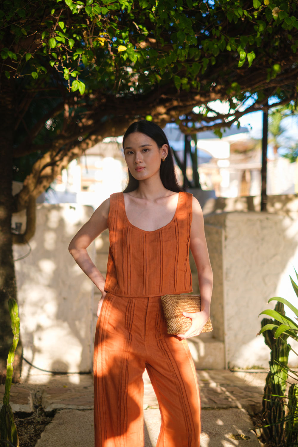 Mirror Top - Linen Teracotta